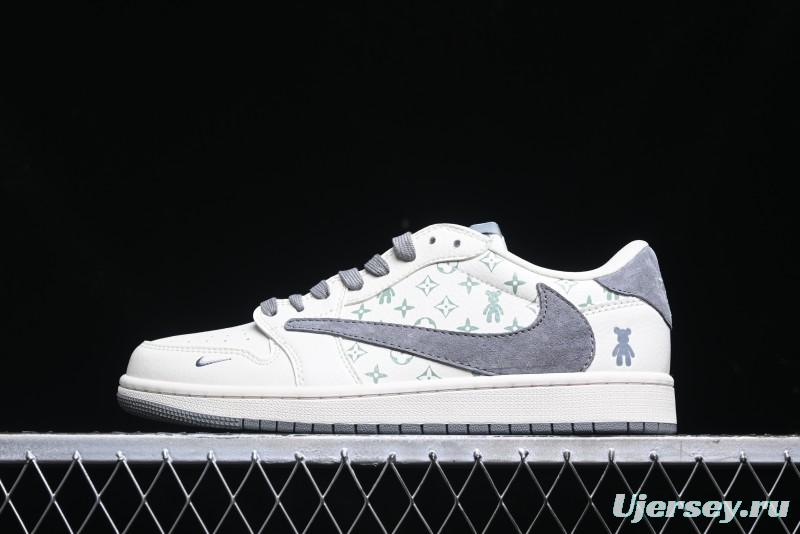 Nike Travis Scott x Fragment Design x Air Jordan 1 Low OG SP AJ1 Sneakers - SJ2068-111