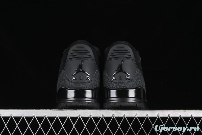 Nike Air Jordan 3 Retro Basketball Shoes Midnight Black - CT8532-001