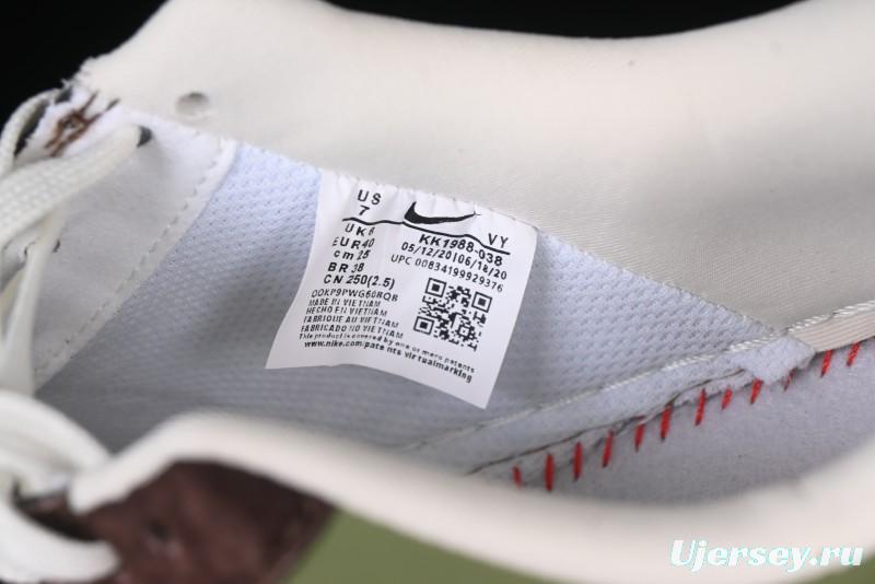 Nike Air Force 1 '07 Low Stussy Collaboration - Green Brown Low-Top Casual Sneakers - KK1988-038