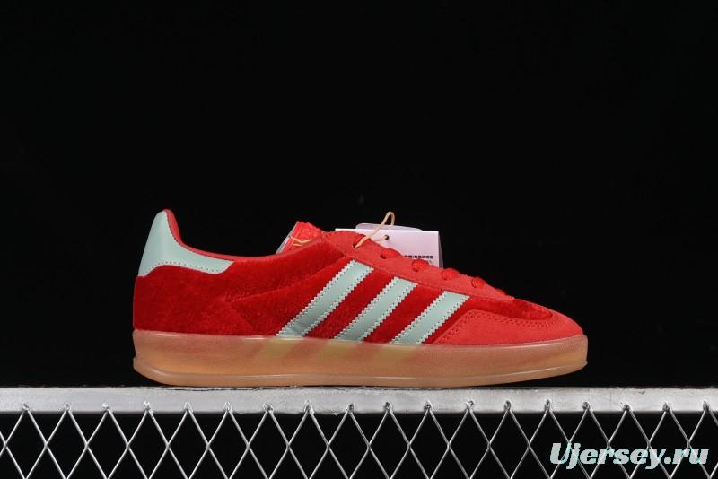 Adidas Originals Gazelle Indoor Sneakers with Thick Sole for Casual Wear Non-Slip耐磨 Low-Top Board Shoes - IG6786