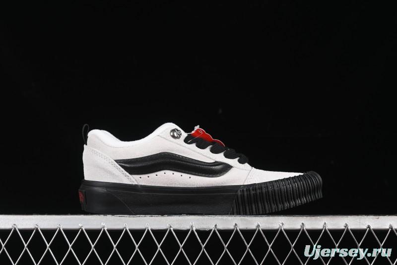 Vans Knu Skool Halloween White Black Low Top Retro Casual Vulcanized Slip On Shoes - VN0009QCSWE