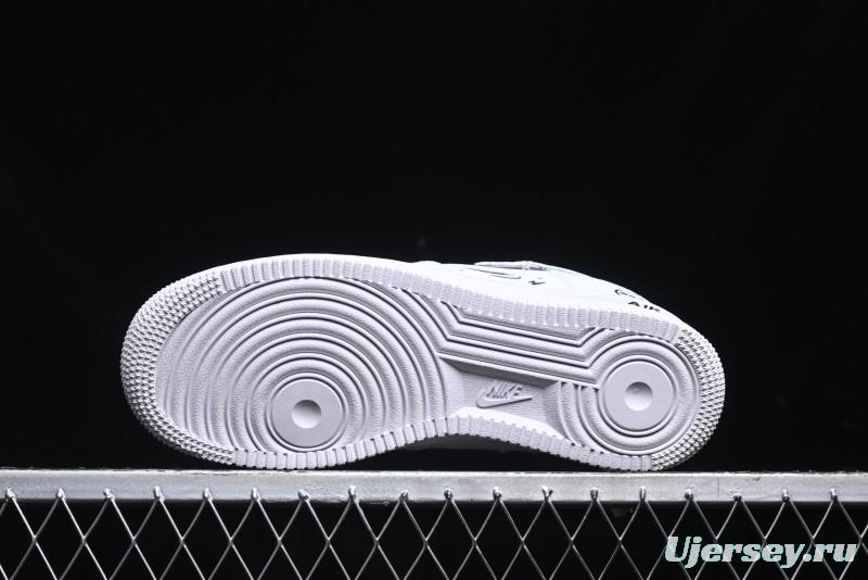 Nike Air Force 1 '07 Low "Smiley Face" Casual Sneakers - FB8971-020