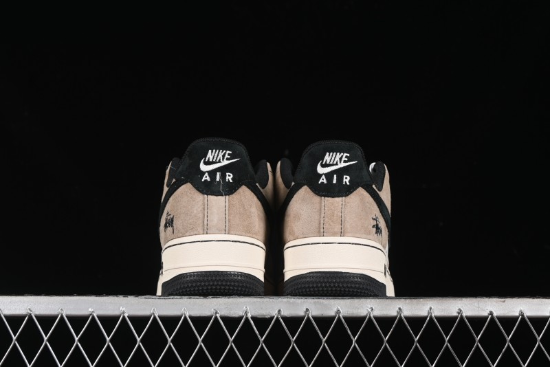 Nike Air Force 1'07 Low Stussy Collaboration - Milk Tea Low Top Casual Sneakers - XZ6188-999