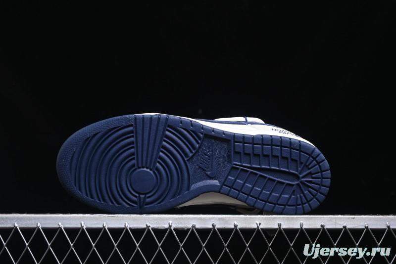 Nike SB Dunk Low The North Face Series - Strap Pig Eight Dark Blue Hook Anniversary High-End Custom Low-Top Casual Skate Shoes - DM6868-001