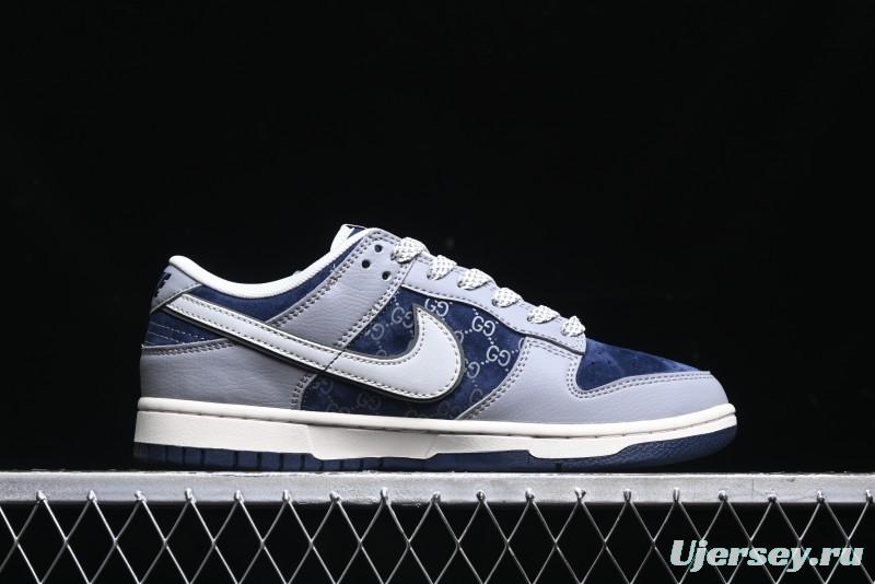 Nike SB Dunk Low Gucci Collaboration - Small Bee Pattern White Swoosh Anniversary High-End Custom Low-Top Casual Sneakers - FC1688-195