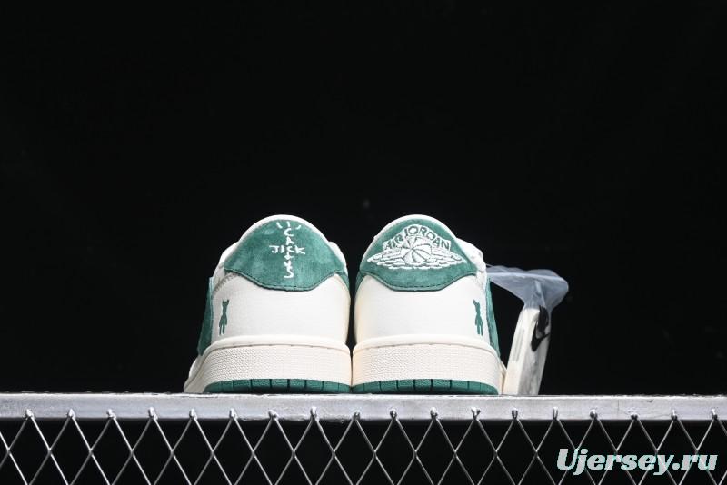 Nike Travis Scott x Fragment Design x Air Jordan 1 Low OG SP AJ1 Collaboration Sneakers - SJ2068-112