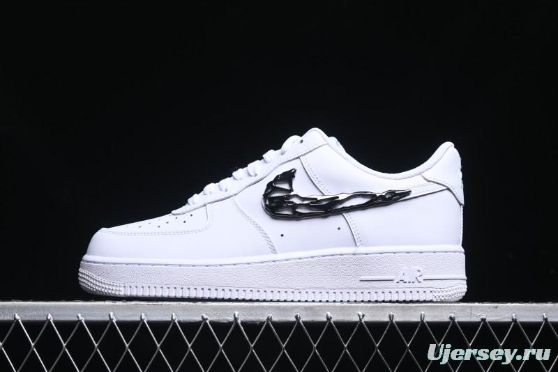 Nike Air Force 1 '07 Low Stussy Collaboration - Crystal Milk Coffee Low-Top Casual Sneakers - IF1686-101