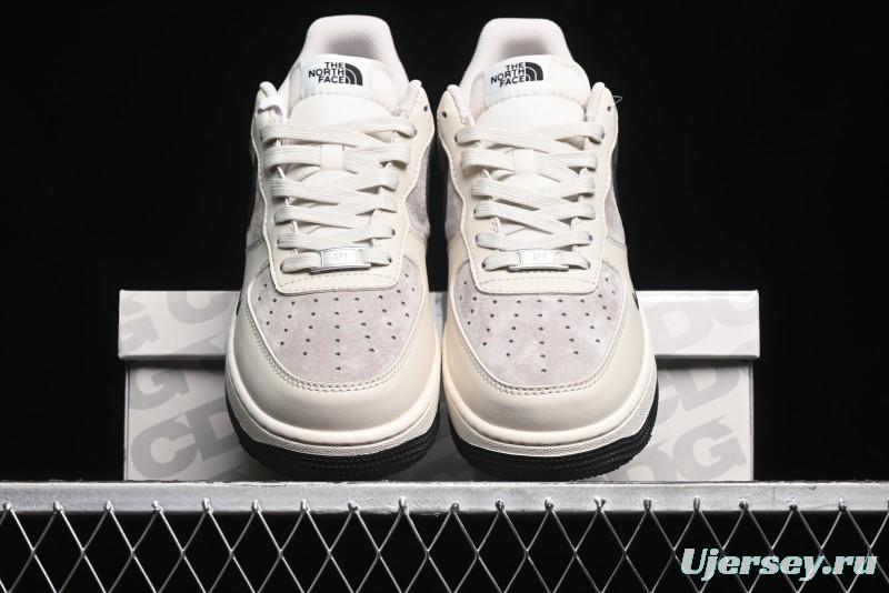 Nike Air Force 1 '07 Low The North Face Collaboration - Beige Black Red Sole Low-Top Casual Sneakers - XZ6188-309