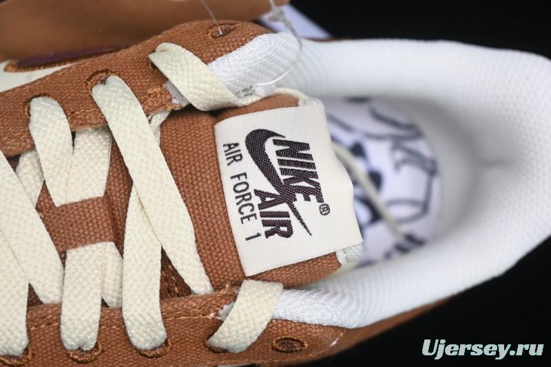 Nike Air Force 1 '07 Low Casual Sneakers with Full-Length Air Cushion - FQ8713-200