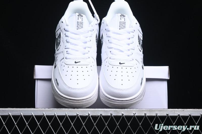 Nike Air Force 1 '07 Low "Smiley Face" Casual Sneakers - FB8971-020