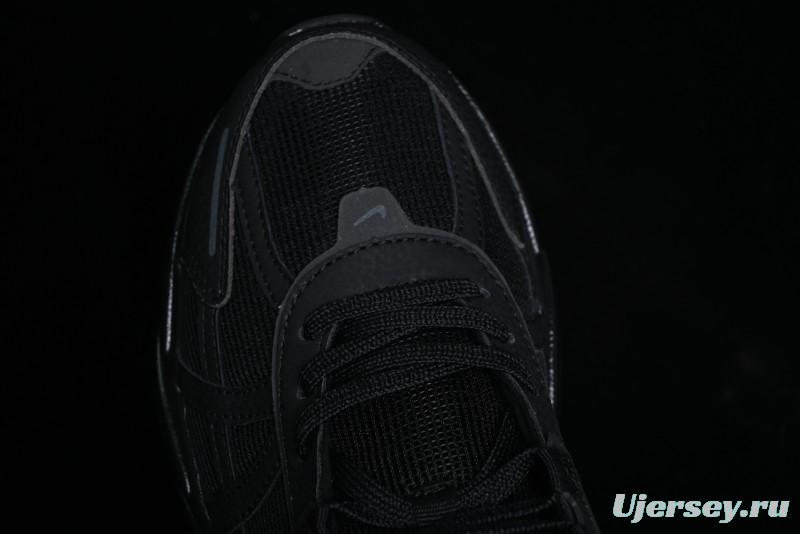 Nike Runtekk V2K Low-Top Retro Running Shoes with Cushlon Foam and Distressed Midsole - HQ1582-001