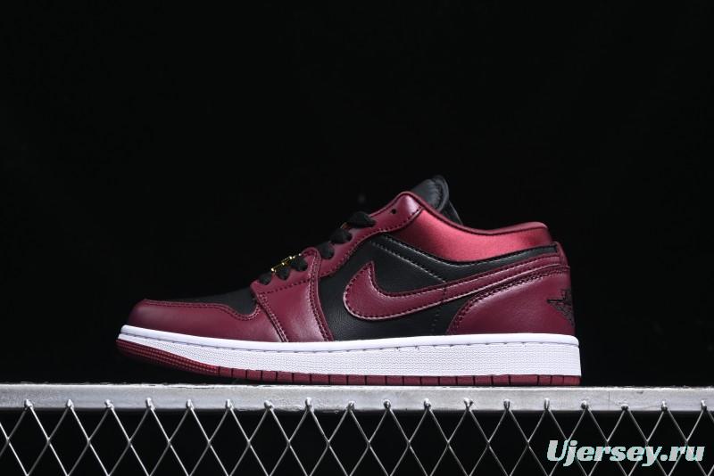Nike Air Jordan 1 Low AJ1 Black Wine Red Metallic Wings DB6491-600