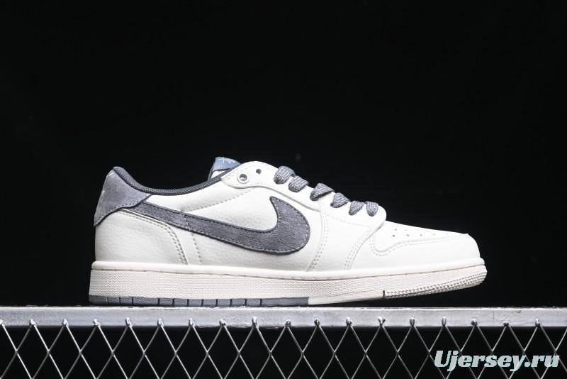 Nike Travis Scott x Fragment Design x Air Jordan 1 Low OG SP AJ1 Retro Sneakers - SJ2068-125