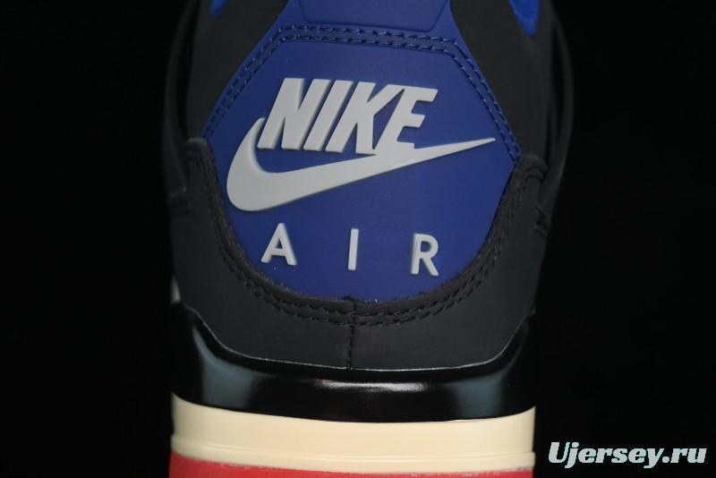 Nike Air Jordan 4 Retro Sneakers in Black, Blue and Neutral Grey - FV5029-003