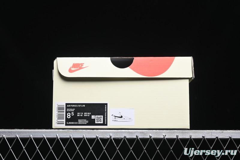 Nike Air Force 1 '07 Low Stussy Collaboration - White Black Swoosh Red Tab Low-Top Casual Sneakers - SJ6698-015