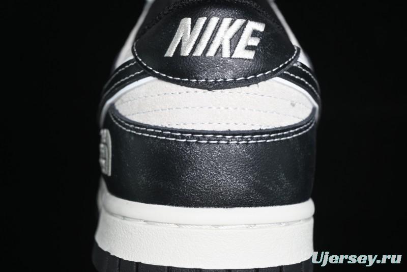 Nike SB Dunk Low The North Face Series - High Gloss Black Swoosh Anniversary Custom Low-Top Casual Skate Shoes - DJ2024-047