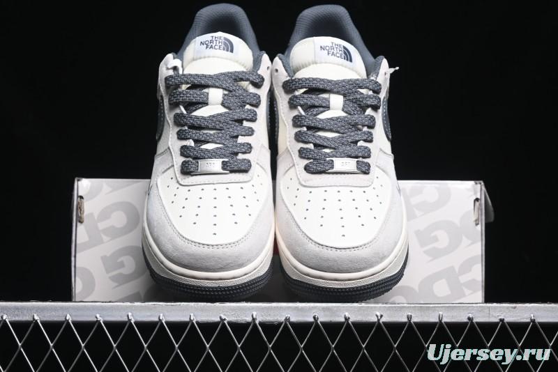 Nike Air Force 1 '07 Low Supreme The North Face Collaboration - Grey Black Red Logo - XZ6188-112