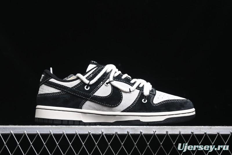 Nike SB Dunk Low Stussy Collaboration - Anniversary High-End Customized Low-Top Casual Skate Shoes - YX5066-209
