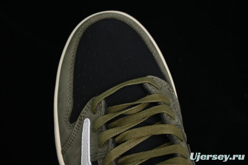 Nike Travis Scott x Air Jordan 1 Low OG AJ1 Collaboration Reverse Swoosh Sneakers - DM7866-002