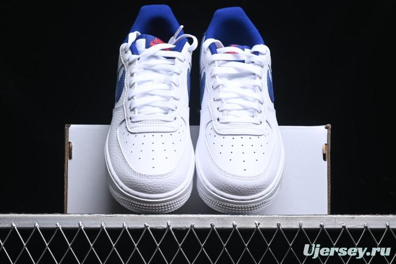 Nike Air Force 1 '07 Low Top Leather Casual Sneakers with Full-Length Air Cushion - CT3839-101