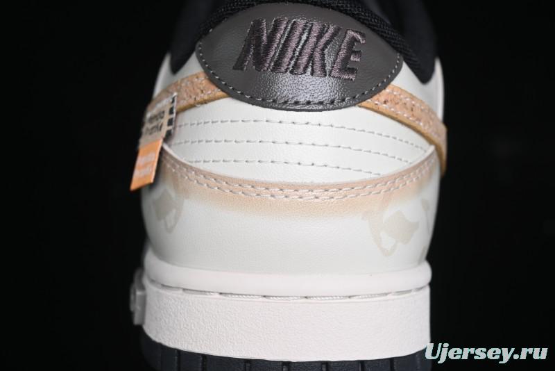 Nike Dunk Low Panda Prank Pioneer Knight Sandstorm Black Brown Low Top Casual Skate Shoes - DD1391-100