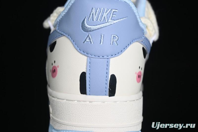 Nike Air Force 1 '07 Low Milk Pig Casual Lace-Up Sneakers - BD7701-110
