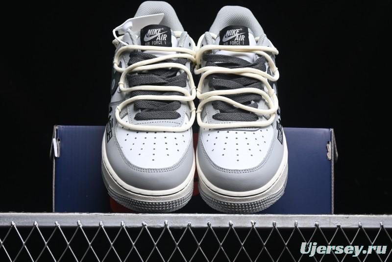 Nike Air Force 1 Low "Vinyl" Casual Sneakers with Lace-Up Design - KS6896-666