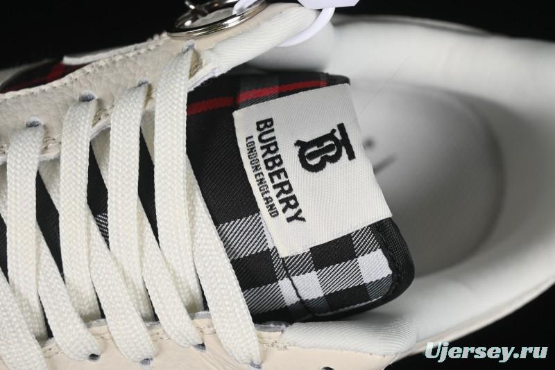 Nike Air Force 1 '07 Low Burberry Collaboration - White Black Check Low-Top Casual Sneakers - DF0180-005