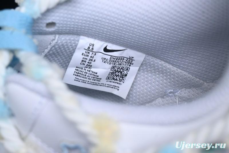 Nike Air Force 1 '07 Low Casual Sneakers with Valentines Day Theme and Blue Bow Detail - CH9999-223