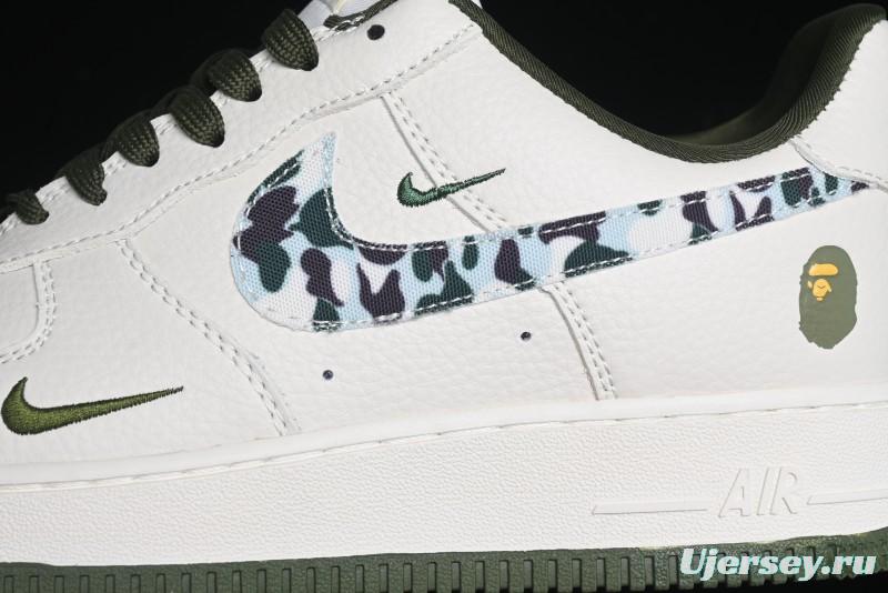 Nike Air Force 1 '07 Low BAPE Collaboration - Camo Swoosh Low-Top Casual Sneakers DF0188-012