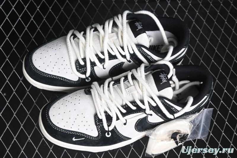 Nike SB Dunk Low Stussy Collaboration - Anniversary High-End Customized Low-Top Casual Skate Shoes - YX5066-209