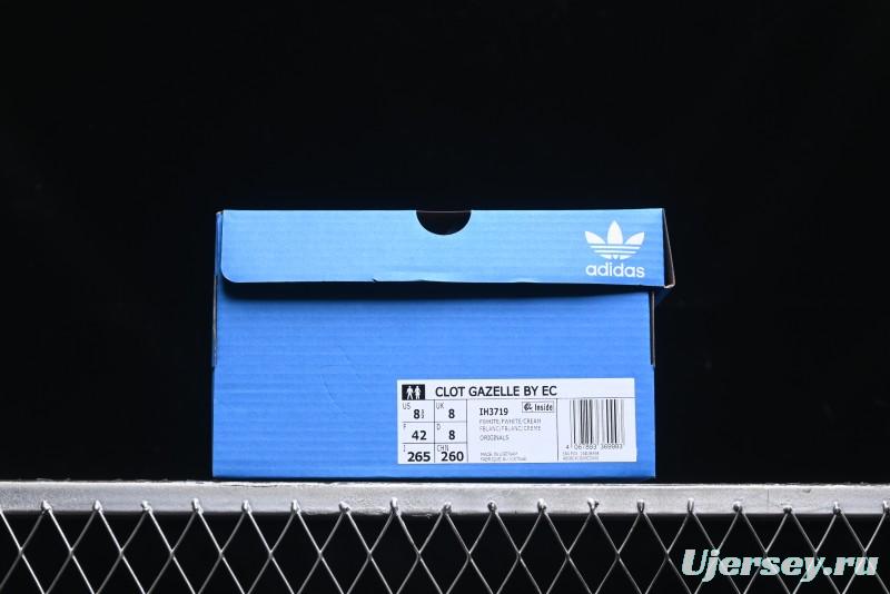 Adidas Clot x Ad Originals Gazelle Indoor Retro Casual Slip-Resistant Wear-Resistant Low-Top Sneakers - IH3719