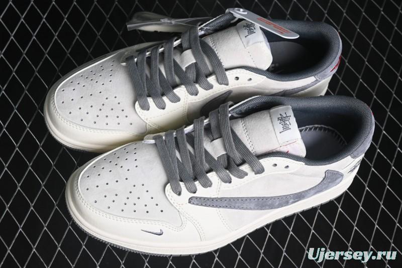 Nike Travis Scott x Fragment Design x Air Jordan 1 Low OG SP AJ1 Retro Sneakers - XZ6868-001