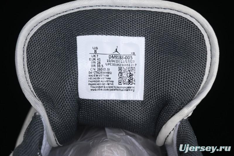 Nike Air Jordan 1 Low AJ1 Stussy Collaboration - Premium Customized Pigskin Grey Line Retro Basketball Shoes - DM9188-005