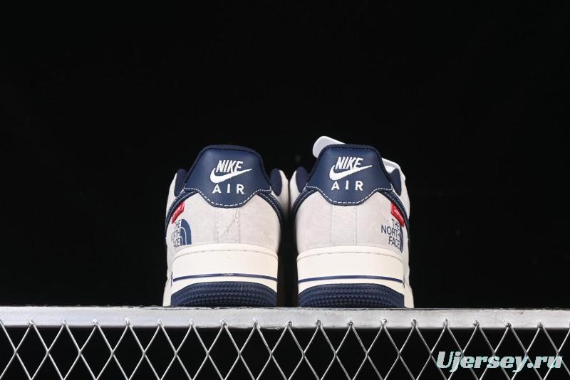 Nike Air Force 1 '07 Low Supreme The North Face Collaboration - Pig Eight Navy Blue Casual Sneakers - XZ6188-118