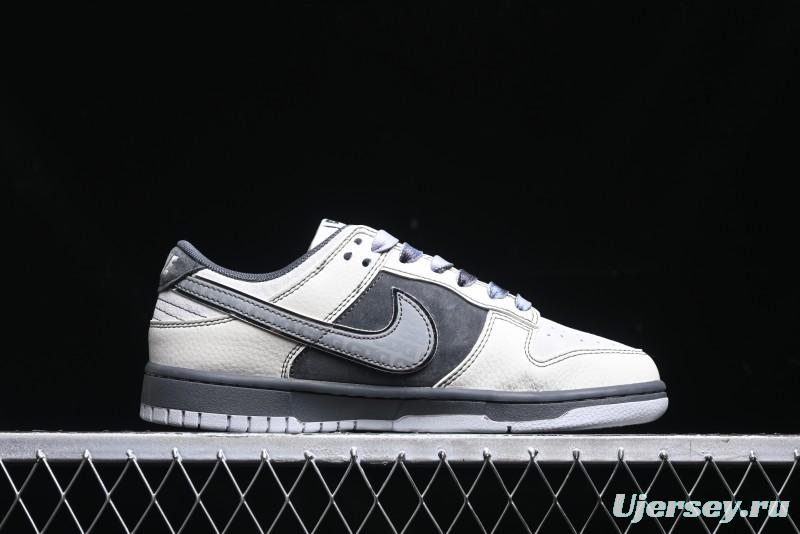 Nike SB Dunk Low The North Face Collaboration - Grey White Anniversary High-End Custom Low-Top Casual Skate Shoes - XX3186-202