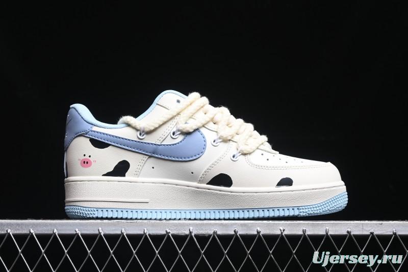 Nike Air Force 1 '07 Low Milk Pig Casual Lace-Up Sneakers - BD7701-110