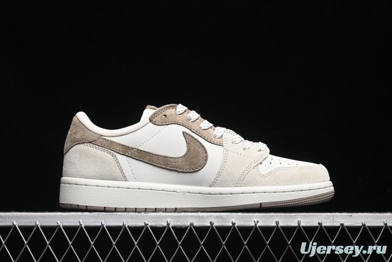 Nike Travis Scott x Fragment Design x Air Jordan 1 Low OG SP AJ1 Retro Sneakers - AG3702-801