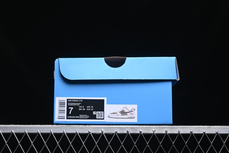 Nike Air Force 1 '07 Low Supreme Casual Sneakers in Military Green - CH6336-508