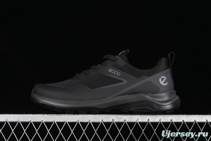 ECCO DRIVE Series Outdoor Waterproof Breathable Slip-Resistant Retro Fashion Patchwork Hiking Shoes - 88259401001