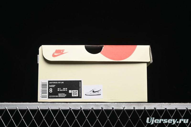 Nike Air Force 1 '07 Low Stussy Collaboration - Black Sail Metallic Silver - XZ3328-506