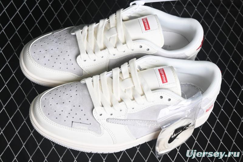Nike Travis Scott x Fragment Design x Air Jordan 1 Low OG SP AJ1 Collaborative Sneakers - XS3086-004