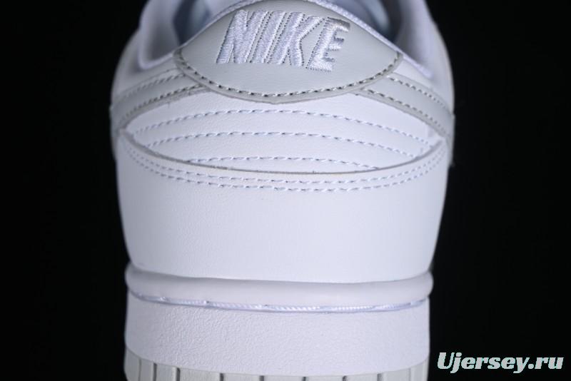 Nike SB Dunk Low All-White Low-Top Casual Skate Shoes - DV0831-101