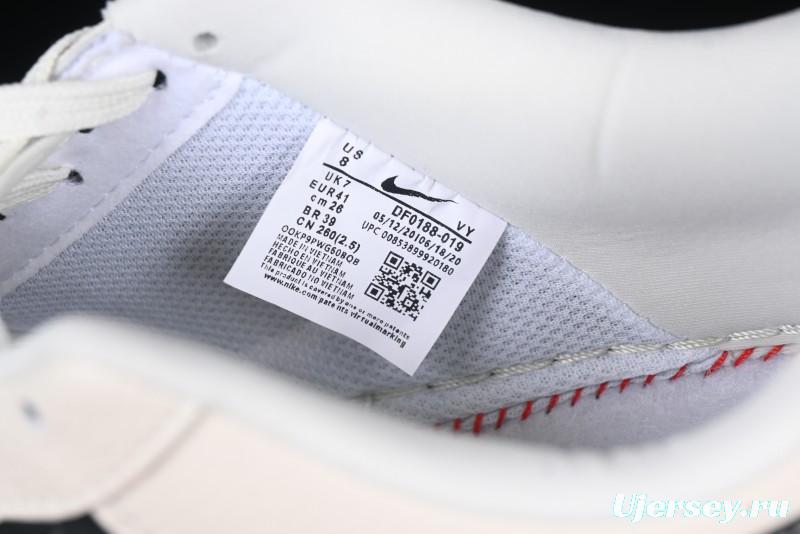 Nike Air Force 1 '07 Low Supreme Collaboration - Beige Black Double Swoosh Casual Sneakers - DF0188-019