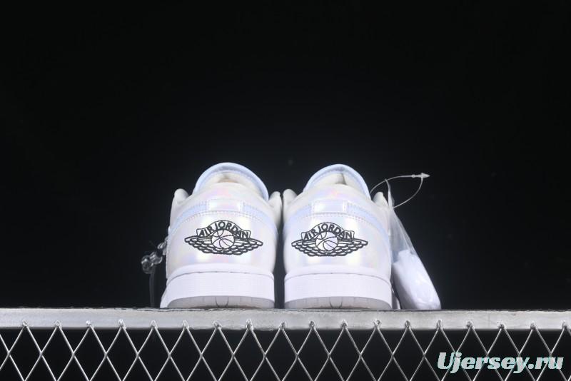 Nike Air Jordan 1 Low "Year of the Snake 2025" Retro Basketball Shoes with Pearl Iridescent Finish - HF4080-001