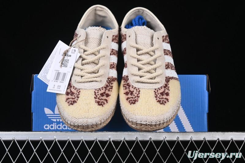 Adidas Clot x Originals Gazelle Indoor Retro Casual Slip-Resistant Wear-Resistant Low-Top Sneakers - IH3642