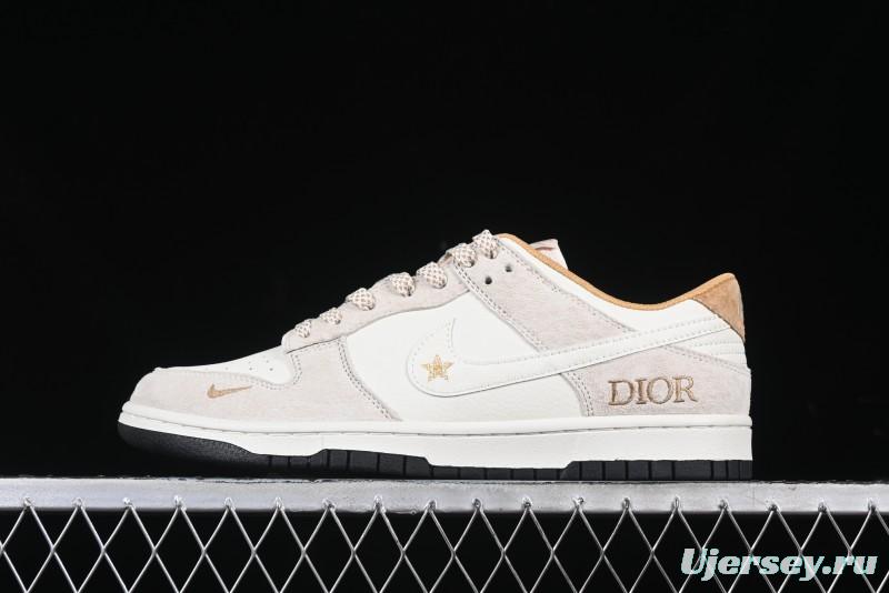 Nike SB Dunk Low Dior Collaboration Anniversary Custom Low-Top Casual Sneakers - DJ2024-066