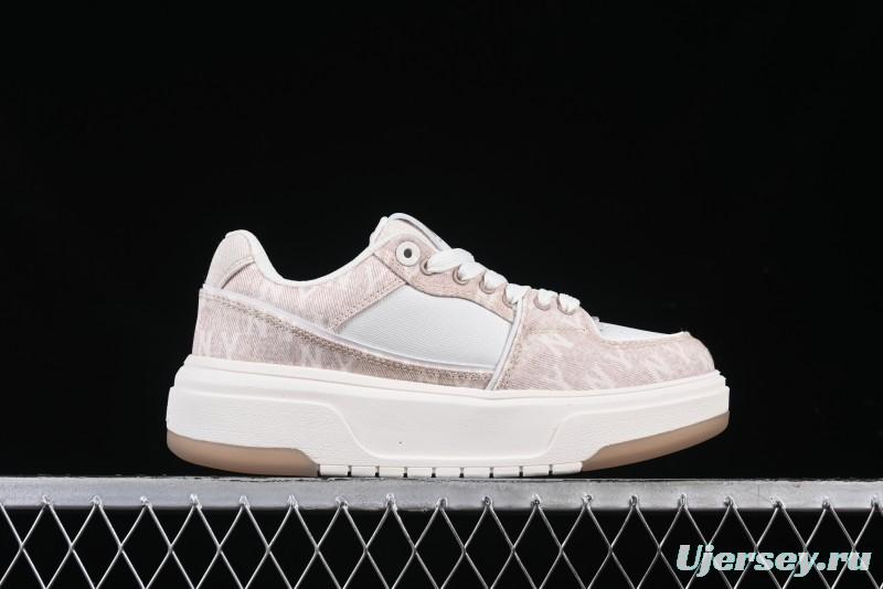 New York Yankees MLB Chunky Liner Denim Monogram SL Platform Sandals - 3ASXS015N50BGS