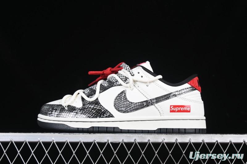 Nike SB Dunk Low Supreme Collaboration Year of the Snake Limited Edition Low-Top Casual Sneakers - CH6336-618