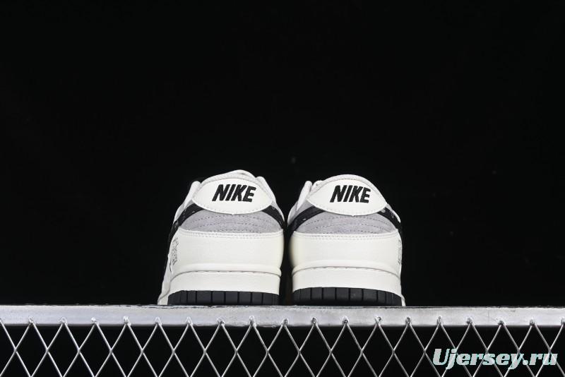 Nike SB Dunk Low Stussy Anniversary Custom Low-Top Casual Skate Shoes - DJ2024-055